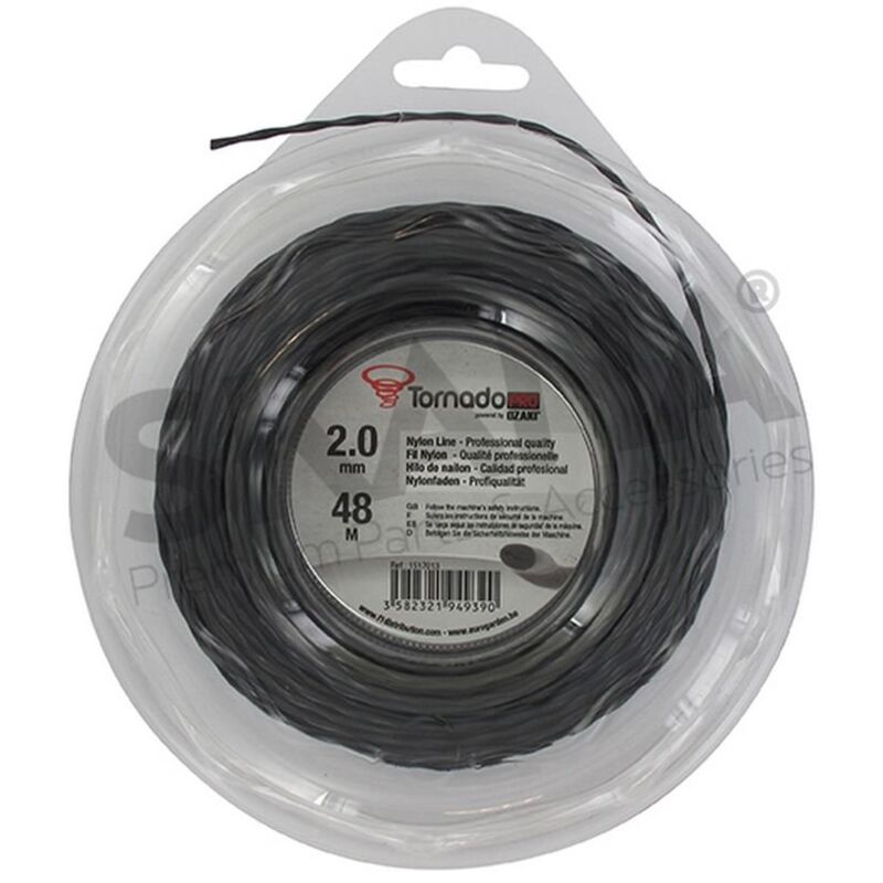 foto del prodotto ozaki filo tagliabordi twistato 2,0mm rif 1517013 compatibile tornado