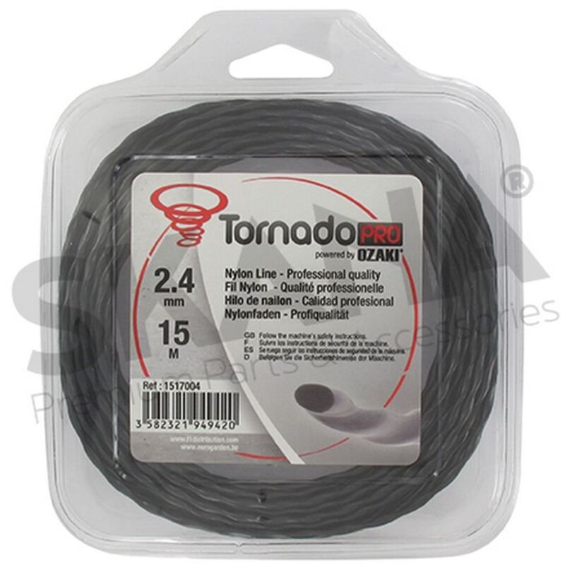 foto del prodotto ozaki filo tagliabordi twistato 2,4mm rif 1517004 compatibile tornado