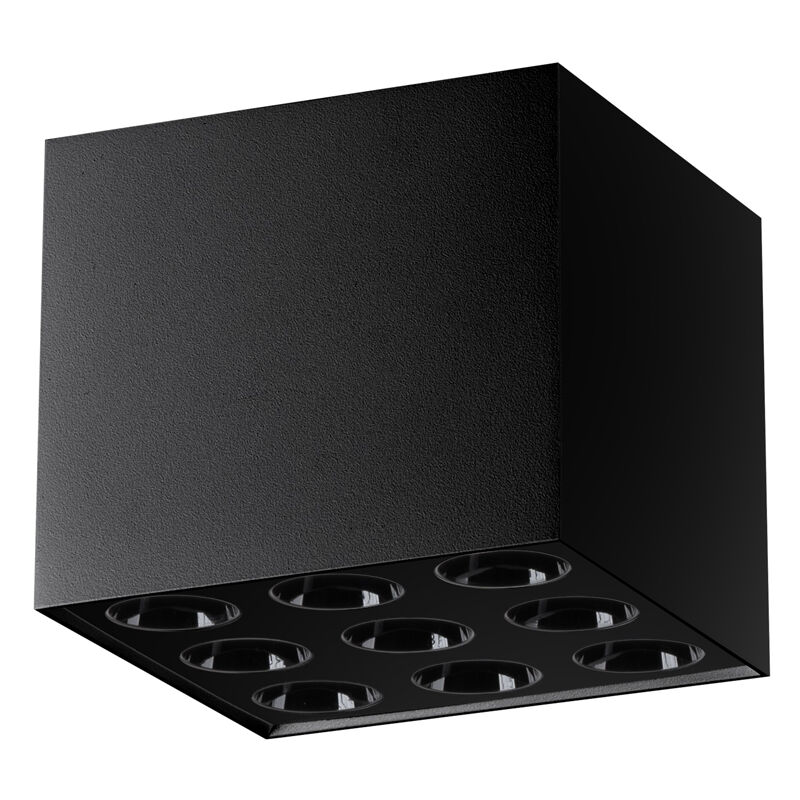 foto del prodotto ozzy downlight minimalista a montaggio superficiale nero sollux