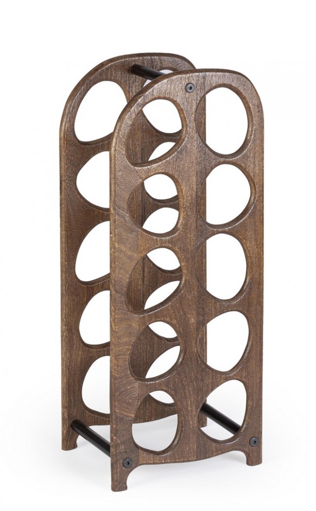 foto del prodotto p.bottiglie marrone 27x20x67 in legno
