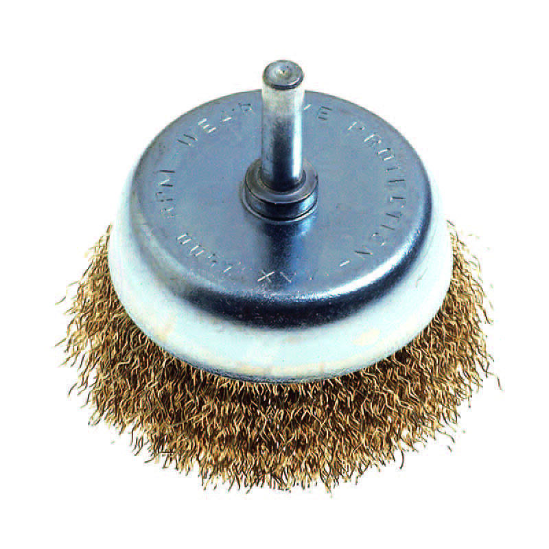 foto del prodotto p g spazzola a tazza fili acciaio per trapano mm.70 codolo mm.6 pg 485.00