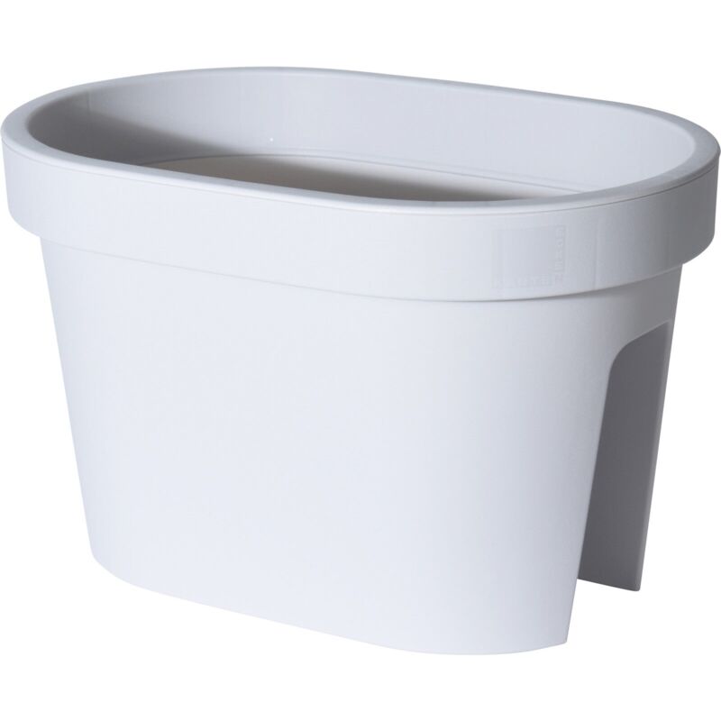 foto del prodotto p.outillage vaso fioriera da balcone rettangolare per ringhiera da esterno per fiori e piante 40 cm antracite