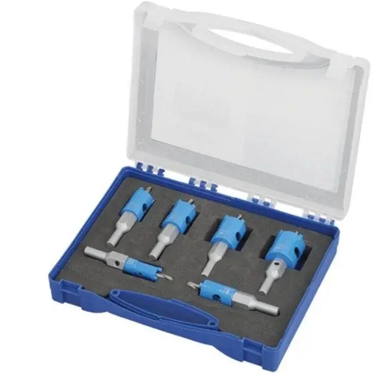 foto del prodotto p076 006s set di seghe a tazza per edilizia 6 pz. - fervi