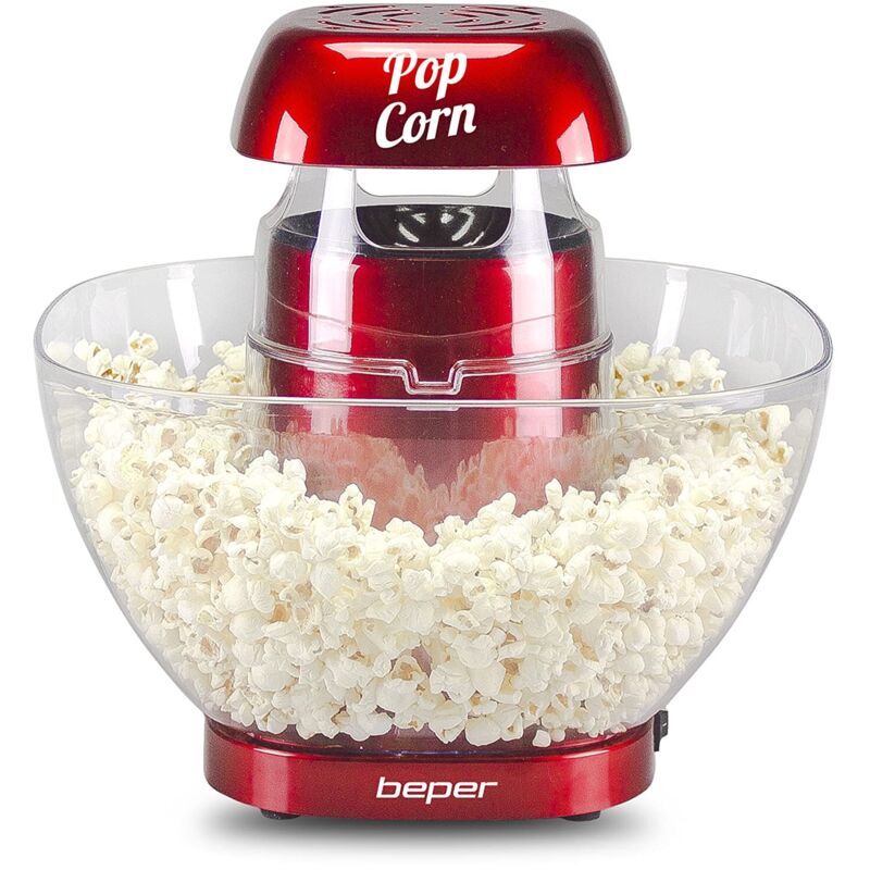 foto del prodotto p101cud052 macchina popcorn ad aria calda macchina pop corn con ciotola rimovibile per popcorn senza grassi o olio beper