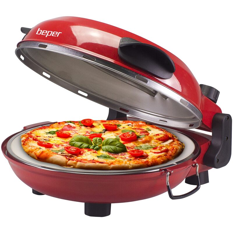 foto del prodotto p101cud300 forno pizza con piastra refrattaria rimovibile pizza maker dotato di 5 livelli di cottura e timer beper