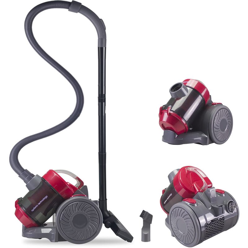 foto del prodotto p202asp200 filo potente senza sacco aspirapolvere a traino ciclonico compatto 3 litri, rosso, 800 w, 3 liters beper