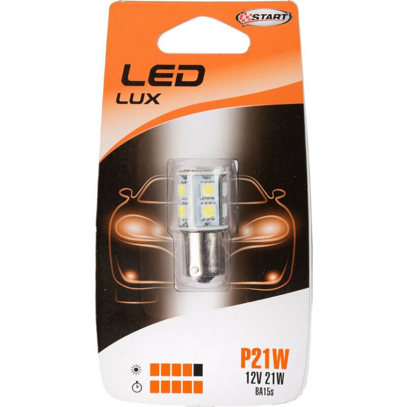 foto del prodotto p21w lampadina singola 13 led per luci auto 12v 21w ba15s