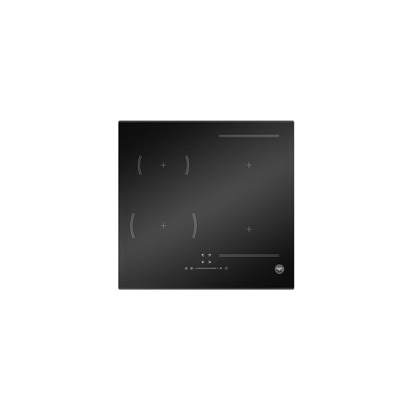 foto del prodotto p604i1b26nvs. colore del prodotto nero, posizionamento dell apparecchio da incasso, dimensione della larghezza del piano cottura 60 cm bertazzoni
