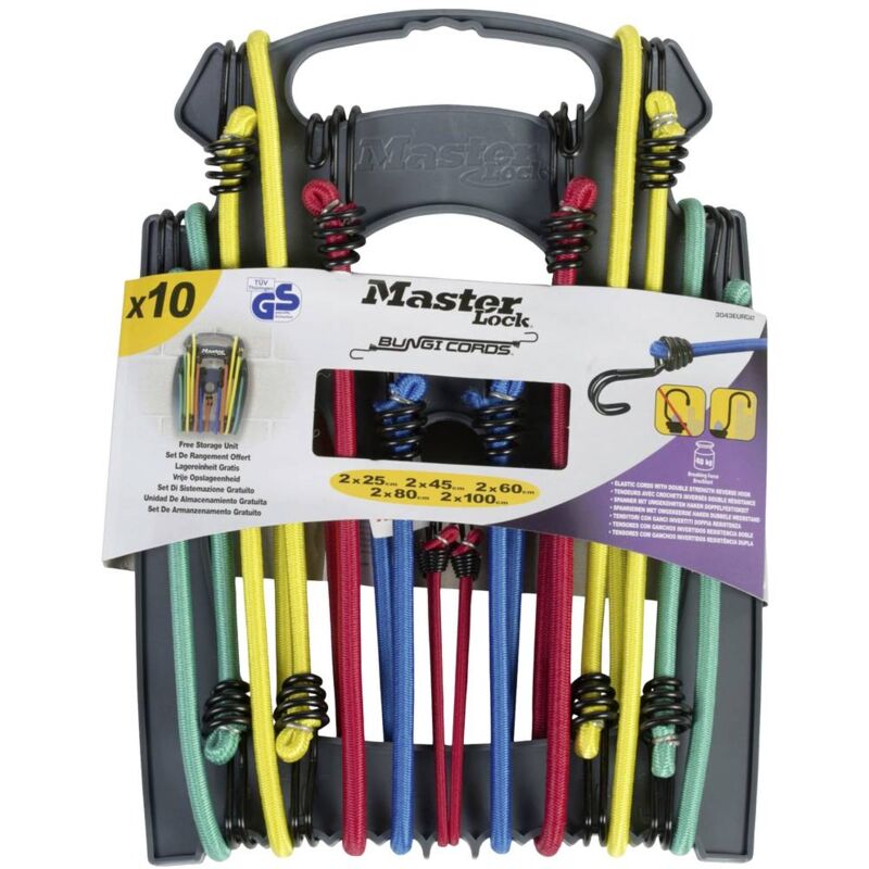 foto del prodotto p60905 p60905 corda elastica l x l 80 cm x 18 mm con ganci master lock