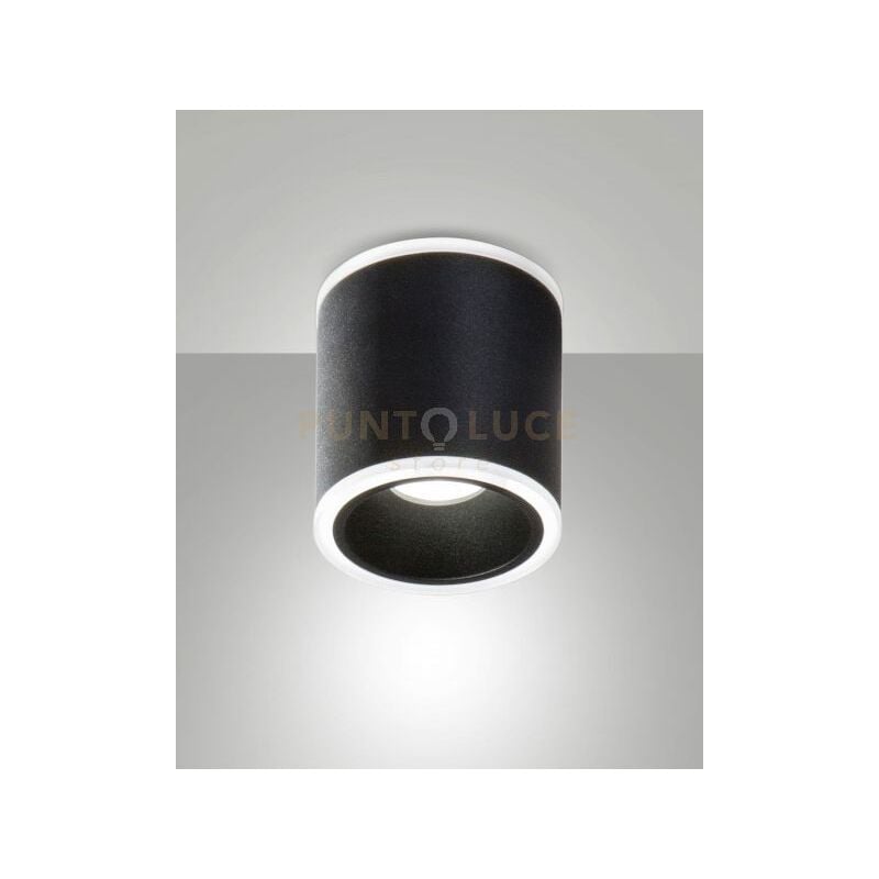 foto del prodotto paca plafoniera 2 luci nera d.9cm a led 13w 3000k 848 486lm