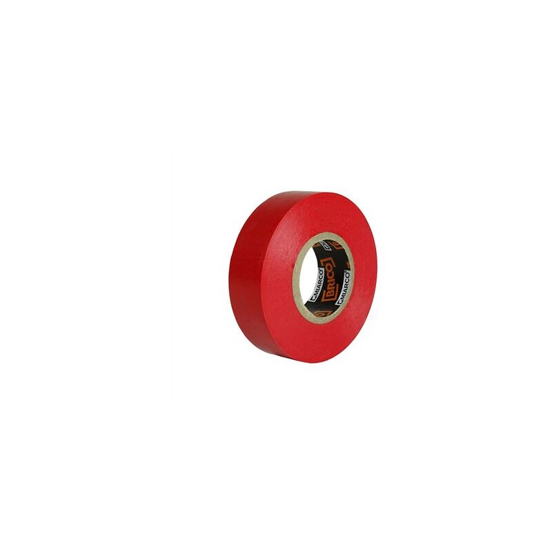 foto del prodotto pacchetto. 10 rotoli nastro isolante rosso 19mm x20mt miarco