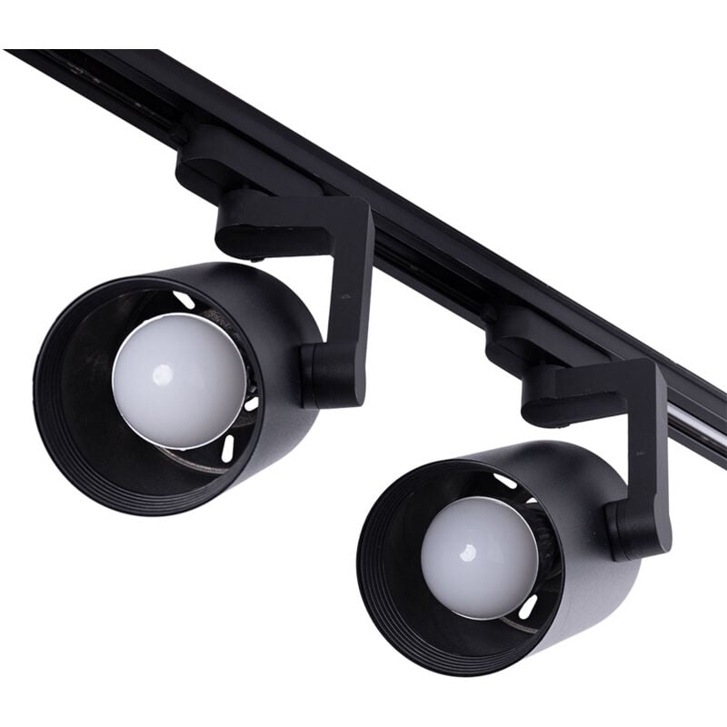 foto del prodotto pacchetto 2 luce della pista monofase e27 par30 a65 nero greenice