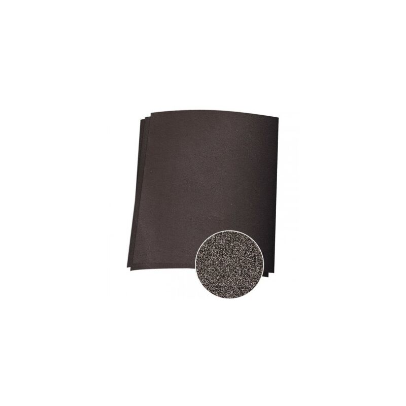 foto del prodotto pacchetto. 25 fogli di carta vetrata abrasiva per metallo g80 230x280mm ax2080 mota