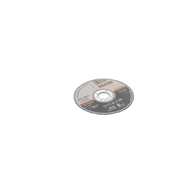 foto del prodotto pacchetto. 6 disco da taglio fine acciaio inox 115x1mm krt070410 kreator