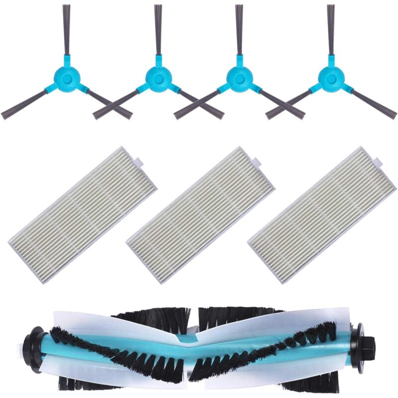 foto del prodotto pacchetto di ricambi essenziali per conga 1290 e 1390. kit di accessori di ricambio per robot aspirapolvere conga con spazzola laterale, spazzola