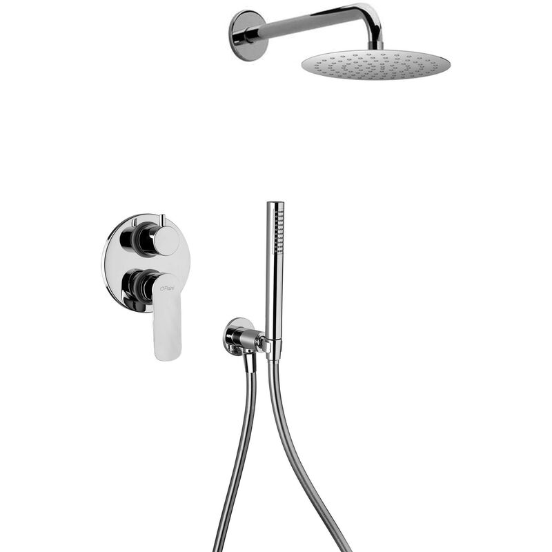 foto del prodotto pacchetto doccia completo di soffione e miscelatore colore cromo paini nove 09cr433d cromo