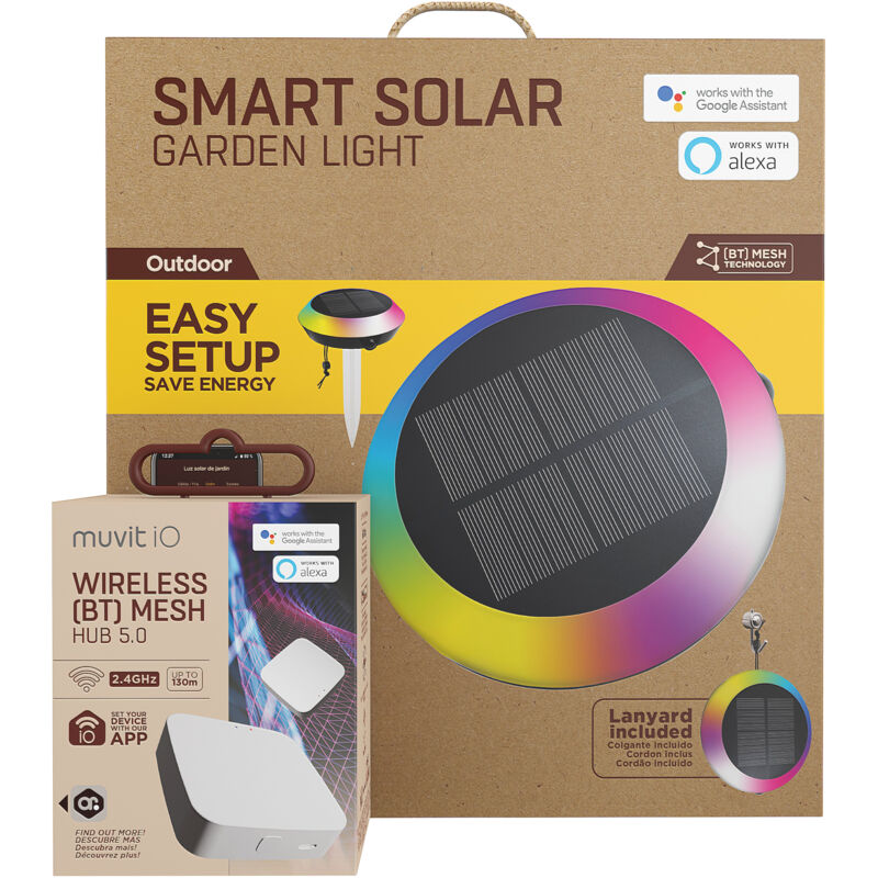 foto del prodotto pacchetto giardino solarlight hub mesh bluetooth