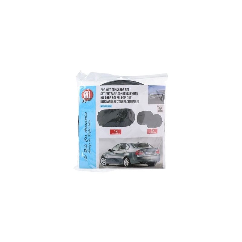 foto del prodotto pacchetto parasole per auto all ride nero a scomparsa