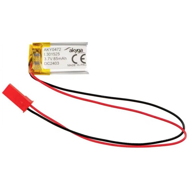 foto del prodotto pacco batteria x batteria ricaricabile speciale akyga lp301525 lipo 3.7 v 85 mah