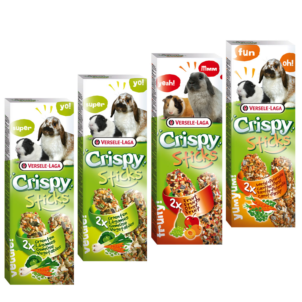 foto del prodotto pacco misto versele laga crispy sticks herbivores 4 x 2 stick 440 g 