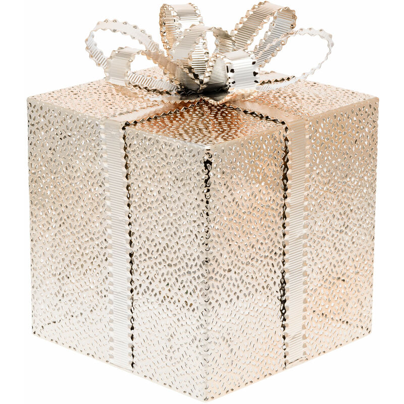 foto del prodotto pacco regalo vpm champ. 3aa 20x20xh25cm luci di natale