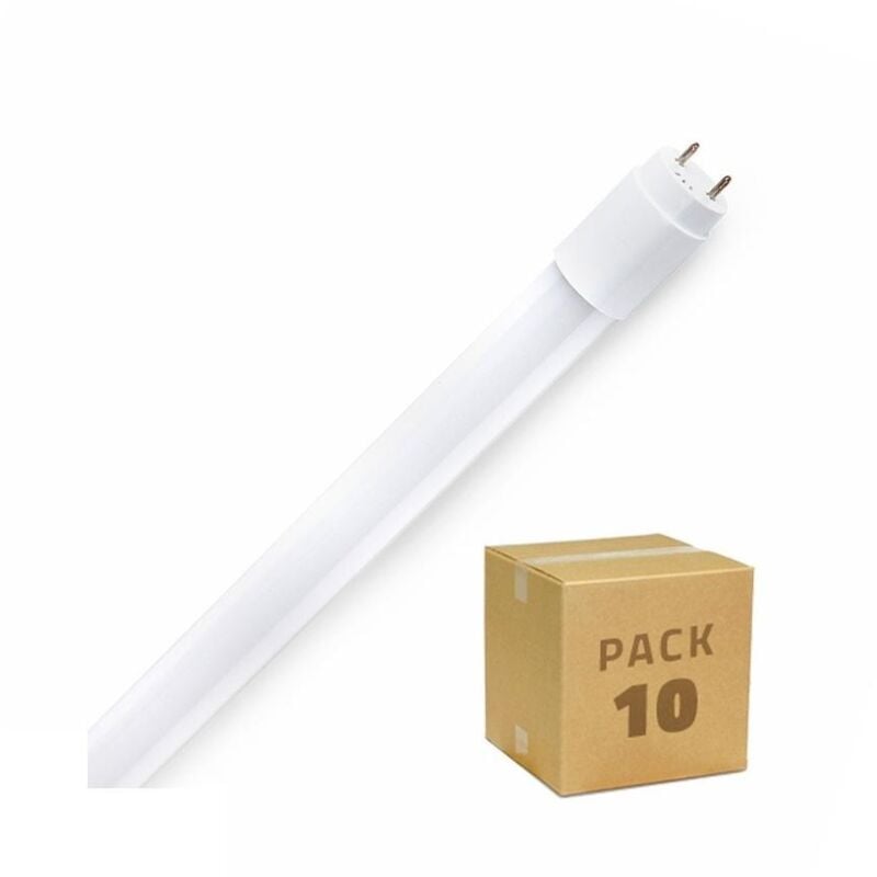 foto del prodotto pack 10 tubi led t5 115 cm 16w connessione bilaterale vetro bianco naturale no no flicker 4000k