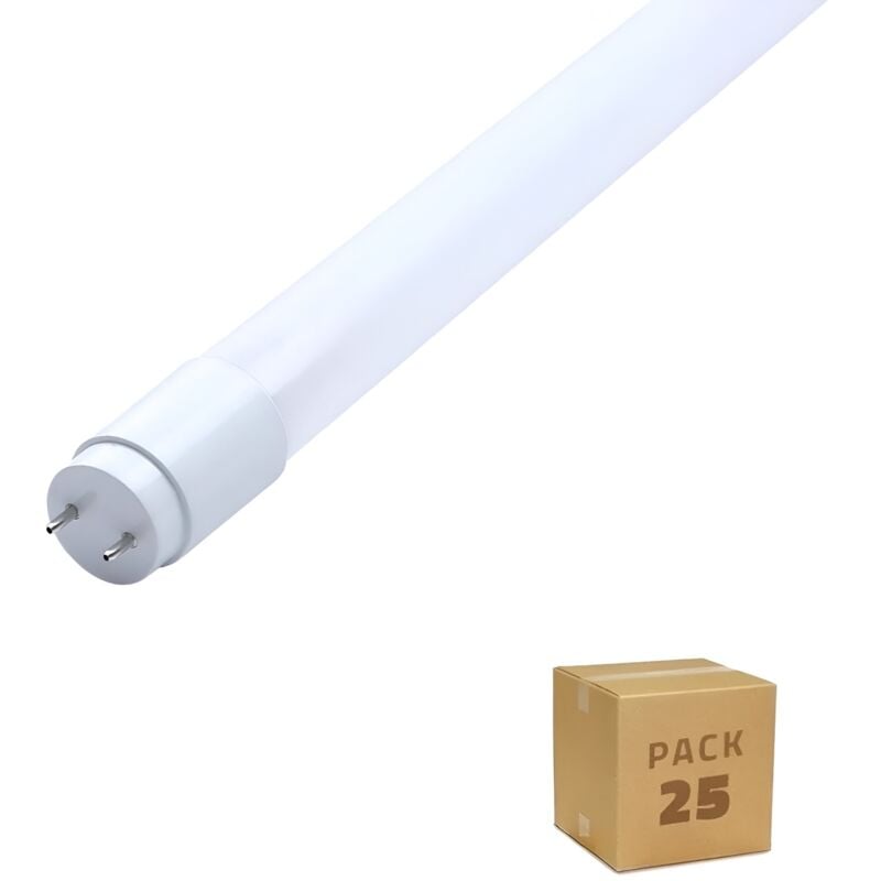 foto del prodotto pack 25 tubi led t8 g13 45 cm 7w 100lm w connessione unilaterale nano pc 4000k bianco naturale no