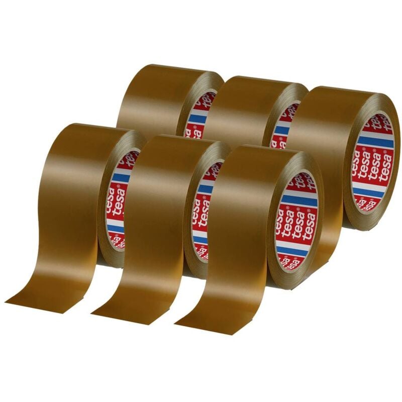 foto del prodotto pack 4124 pvc 04124 00096 00 nastro da imballo pack 4124 marrone l x l 66 m x 50 mm 6 pz. tesa