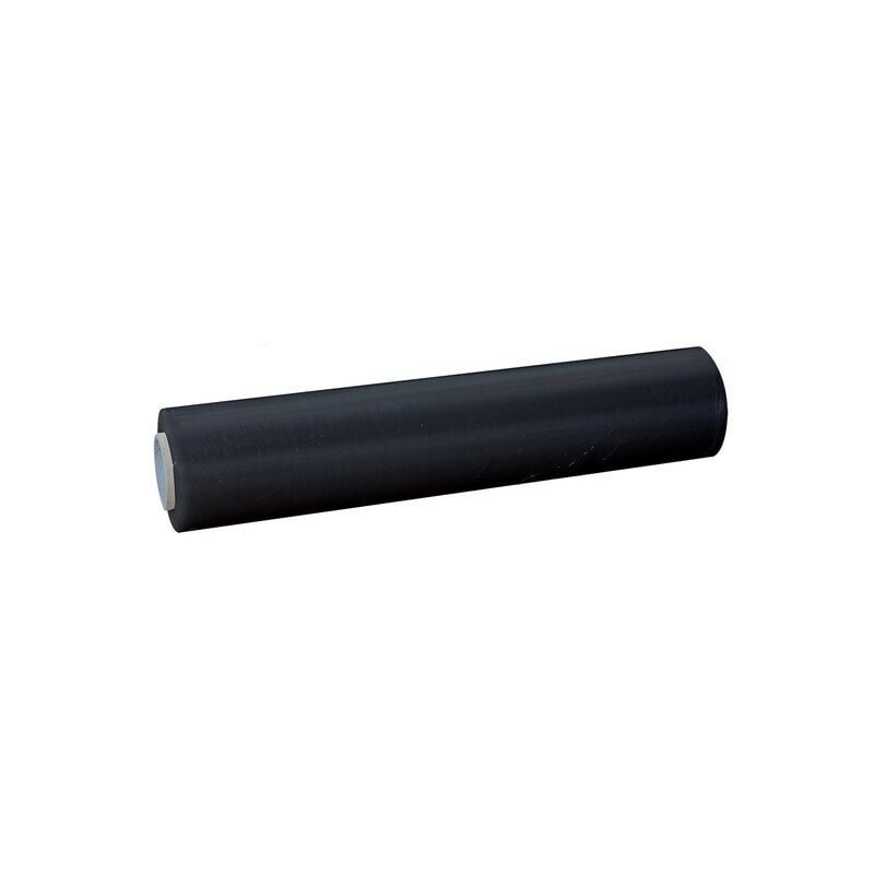 foto del prodotto pack and move film estensibile riciclato nero, l.300 m x p.45 cm