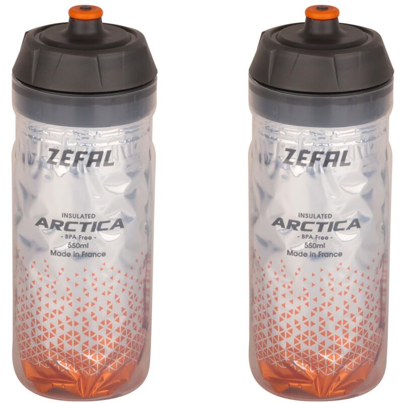 foto del prodotto pack arctica 55 set di due borracce per bicicletta borraccia termica bici inodore e impermeabile borracce ciclismo senza bpa, 2 x 550ml