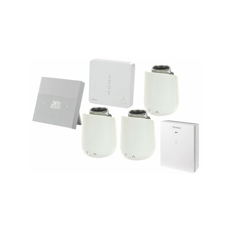 foto del prodotto pack connected home hub thermostat sans fil 3 t tes thermostatiques r cepteur siemens pack4