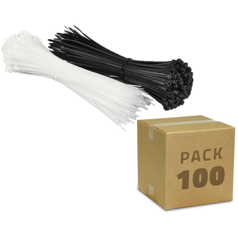 foto del prodotto pack fascette 100 un. bianco 4.8x300 mm