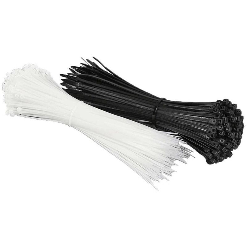 foto del prodotto pack fascette 100 un. nero 4.8x300 mm