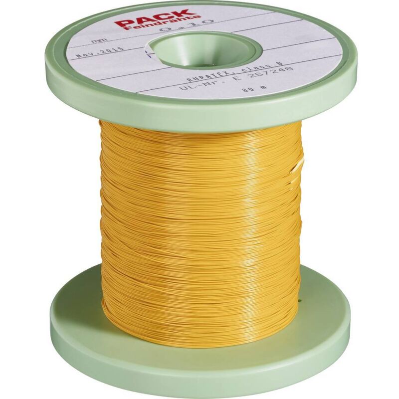 foto del prodotto pack litz wire filo di rame smaltato diametro con isolante 0.40 mm diametro senza isolante 0.20 mm 100 m