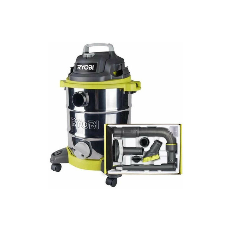 foto del prodotto pack ryobi aspirapolvere bagnato e asciutto 1500w 30l rvc1530ipt g 6 accessori pulizia auto rakva04