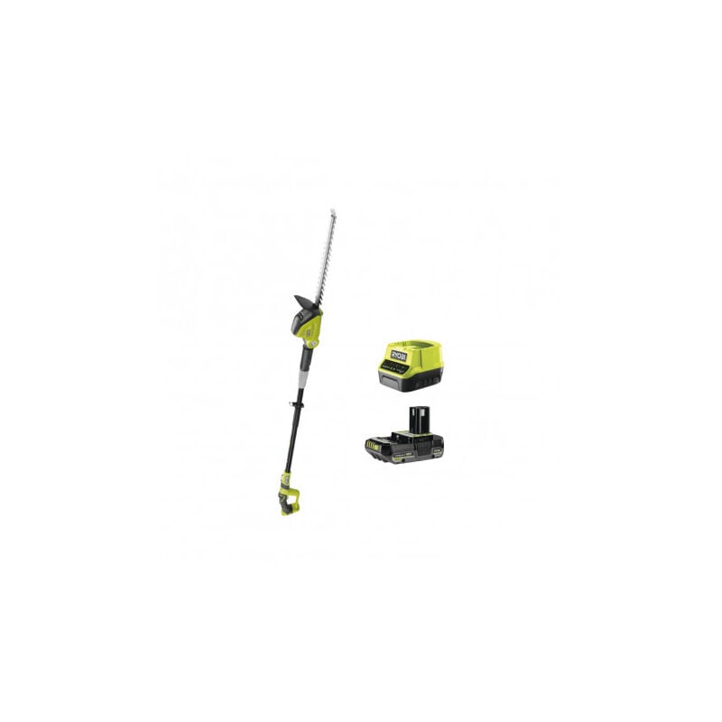 foto del prodotto pack ryobi taille haies sur perche 18v one 45 cm opt1845 1 batterie 2 ah 1 chargeur rapide