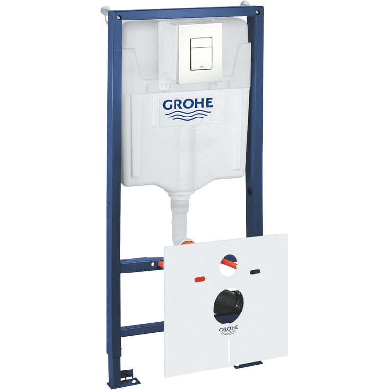 foto del prodotto pack telaio rapid sl sciacquone skate cosmopolitan bianco fissaggi set isolamento 38528001 4 grohe