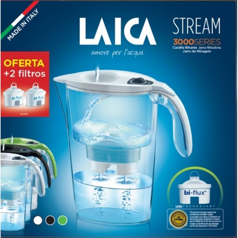 foto del prodotto packs de stream pitcher 2 filtri, verde, pack laica