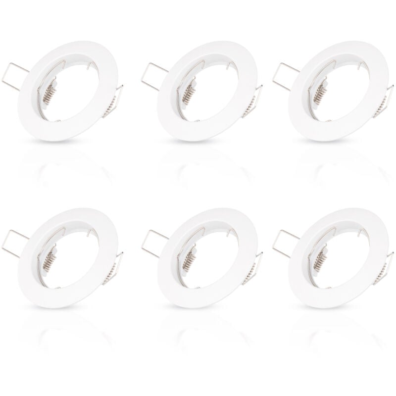 foto del prodotto paco home faretto da incasso spotlight luce guardaroba lampada sottopensile cucina bianco, 6x gu10 rigido fisso