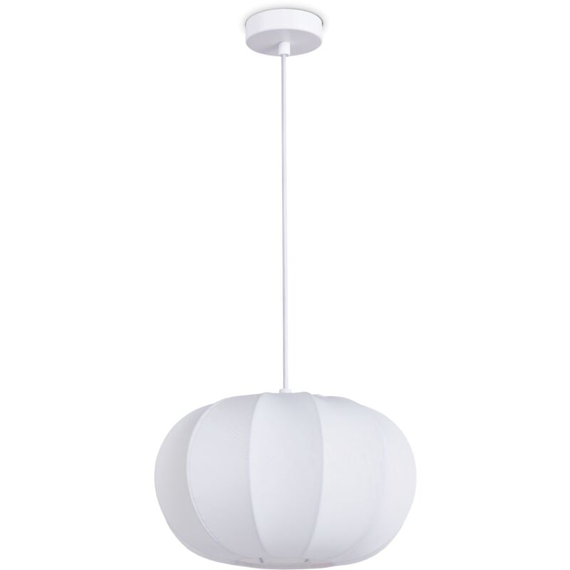 foto del prodotto paco home l mpara colgante luminaria de suspensi n sal n dormitorio comedor moderna nylon e27 bianco, luce a sospensione tipo 1
