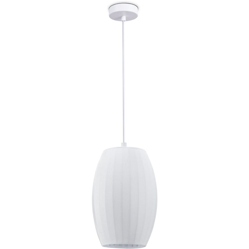 foto del prodotto paco home l mpara colgante luminaria de suspensi n sal n dormitorio comedor moderna nylon e27 bianco, luce a sospensione tipo 4