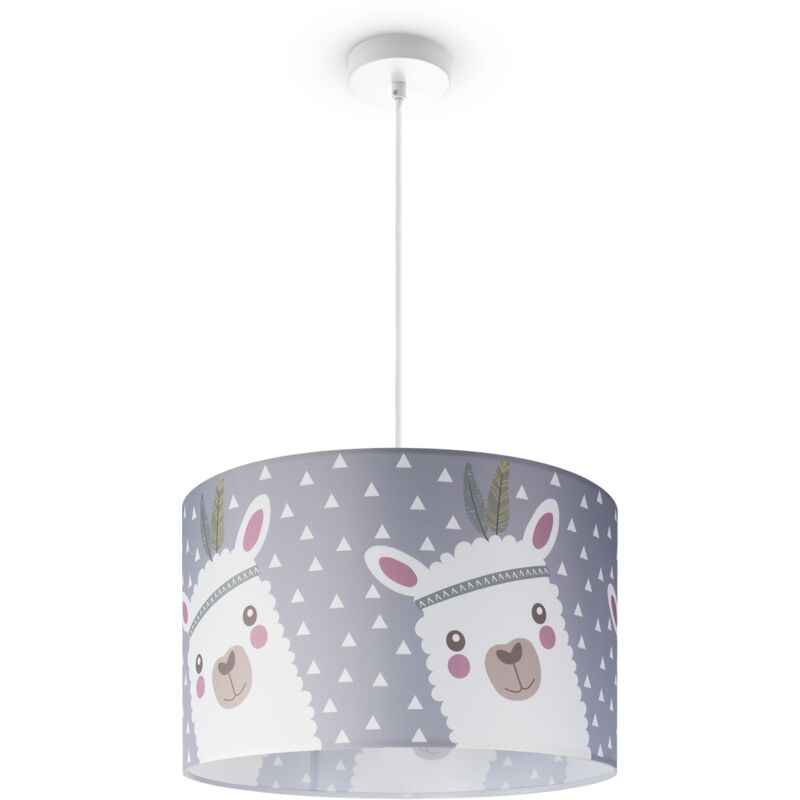 foto del prodotto paco home lampada a soffitto sospensione cameretta dei bambini vigili del fuoco strada polizia e27 luce a sospensione bianca, design 8 45,5 cm 