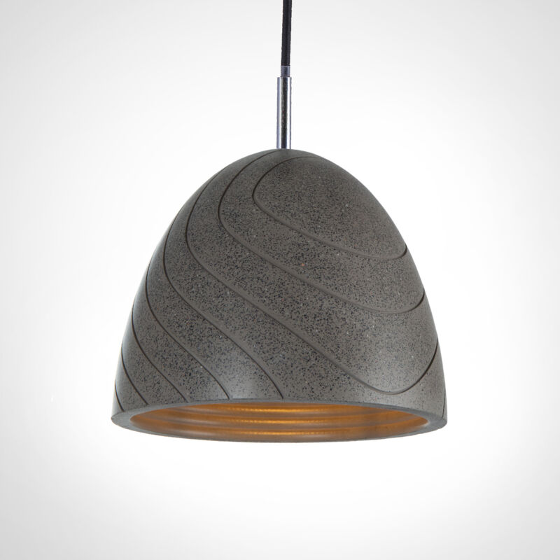foto del prodotto paco home lampada a sospensione a , e27, per soggiorno, sala da pranzo, cucina, regolabile in altezza concrete sandstone black, senza illuminante