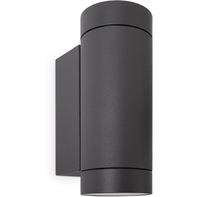 foto del prodotto paco home lampada da parete esterni giardino lampada a parete ip54 3000k antracite, tipo 1 2x gu10