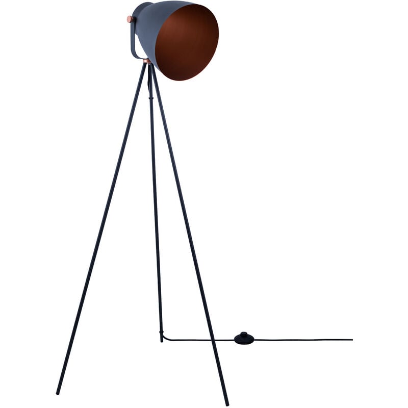 foto del prodotto paco home lampada da terra moderna soggiorno sospensione industriale design riflettore e27 rame antracite, lampada da terra