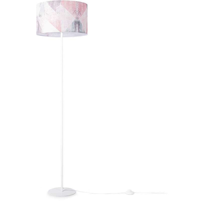 foto del prodotto paco home lampada da terra soggiorno camera da letto e27 pastello chiaro vintage multicolore 38cm , lampada da terra bianca