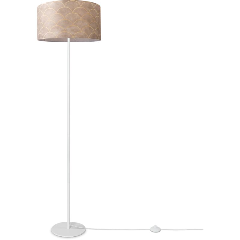 foto del prodotto paco home lampada da terra soggiorno paralume tessuto lampada da lettura astratta vintage design 8 38 cm , lampada da terra a gamba singola