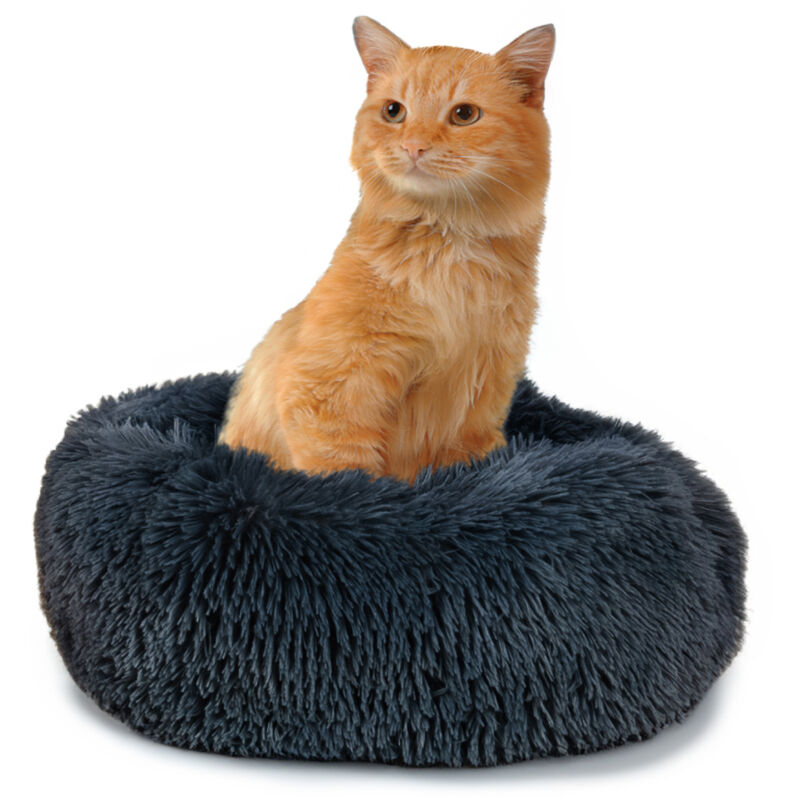 foto del prodotto paco home letto per cani per gatti soffice cuscino divano coperta cestino per cani antracite, 40 cm