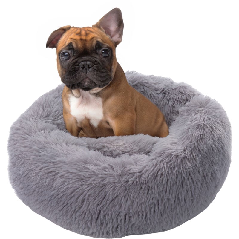 foto del prodotto paco home letto per cani per gatti soffice cuscino divano coperta cestino per cani grigio, 60 cm