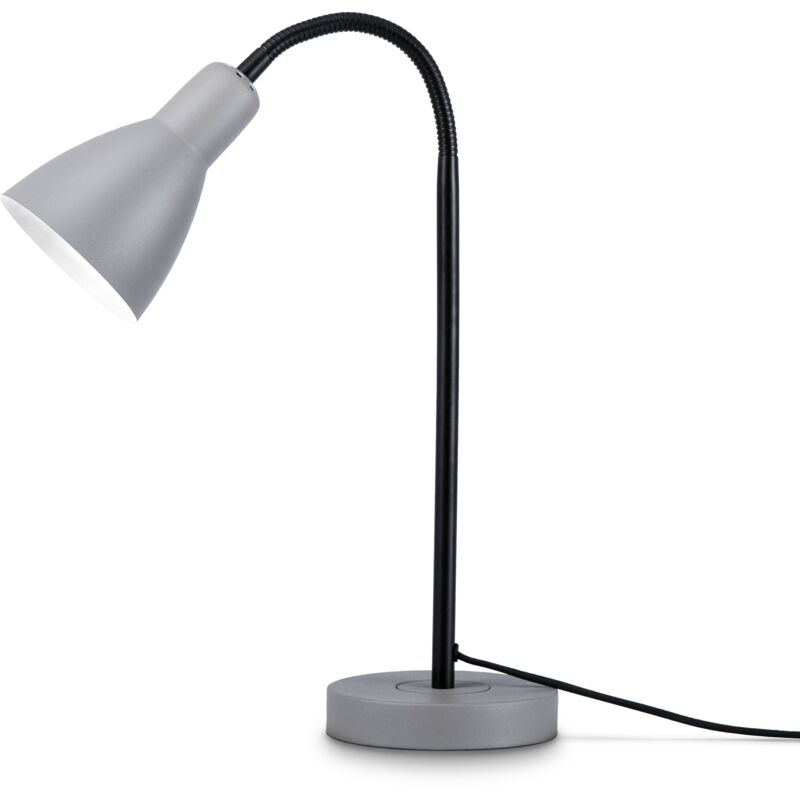 foto del prodotto paco home luminaria led l mpara mesa decoraci n escritorio estudio despacho e27 nero 5, lampada da tavolo grigia